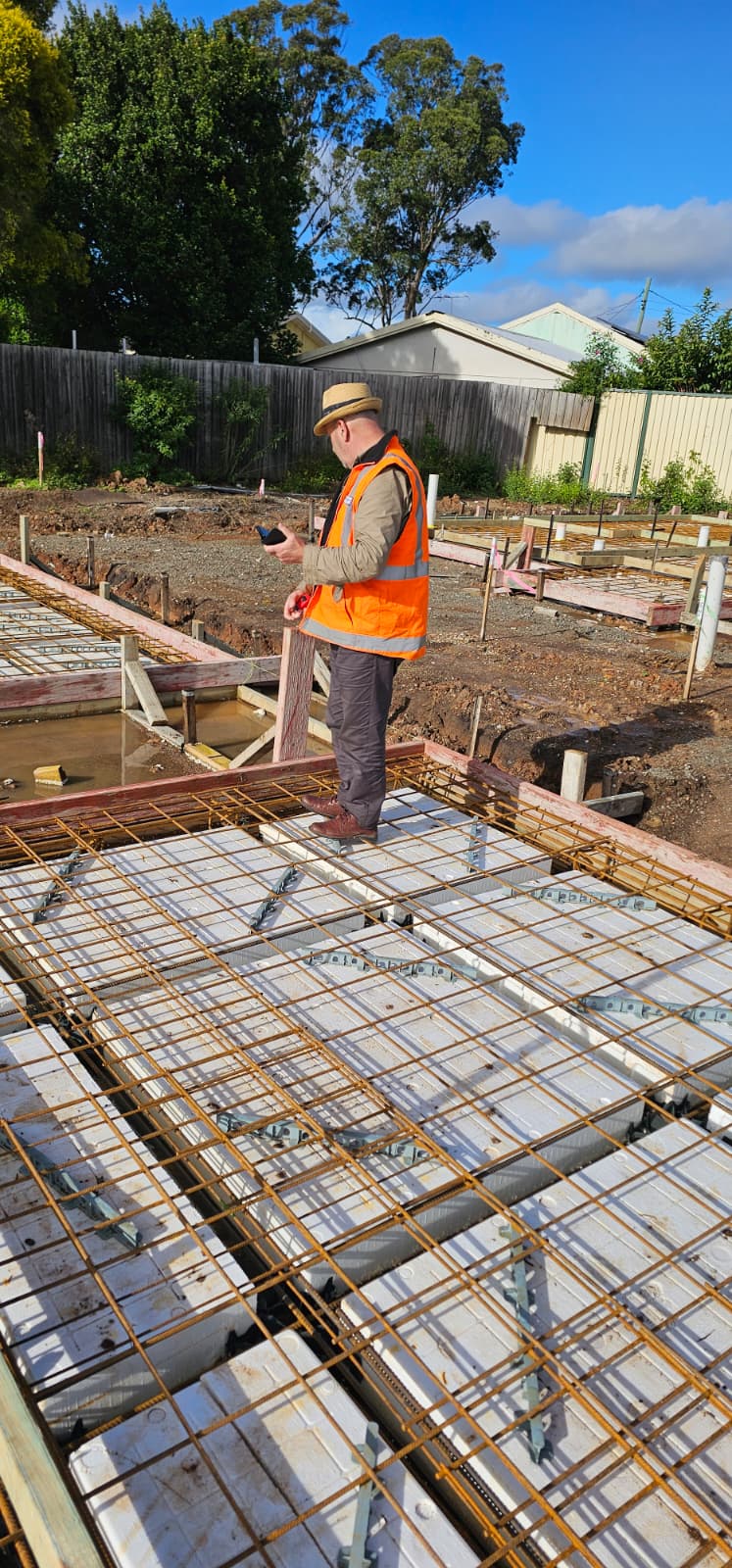 Laying foundation for a new home