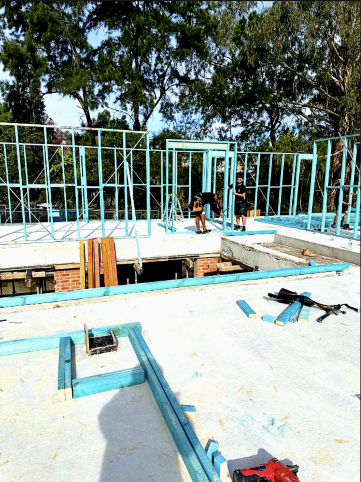 Steel Framing of a home